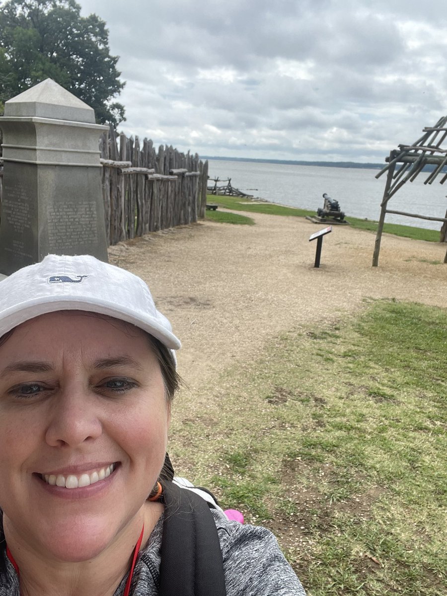 DunnNbct's tweet photo. Not just teaching but experiencing Jamestown @TwenhofelMS   #TMSWhateverItTakes https://t.co/kRDvDezJIq