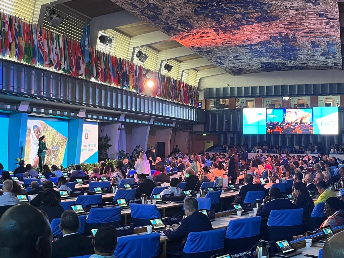 Happy to hear UAE’s Miriam alMheiri just reconfirm #foodsystems &amp;Ag as ´top priority’ for #COP 28, on ´center stage’ promoting food systems at heart of NDCs and other global commitments. #UNFSS +2 ⁦<a href="/FAO/">Food and Agriculture Organization</a>⁩