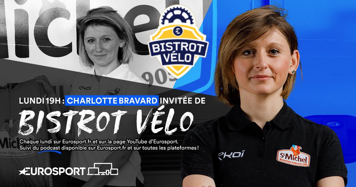 Pour continuer cette belle journée sur le <a href="/LeTourFemmes/">Le Tour de France Femmes avec Zwift</a> 

Rdv à 19H dans Bistrot Velo avec <a href="/CharlotteBravar/">charlotte bravard</a> 
DS <a href="/Auber93Cyclisme/">St Michel - PREFERENCE HOME - Auber93 🍩</a> 🟠

Vos questions 
Sur la page YouTube <a href="/Eurosport_FR/">Eurosport France</a> et l’application 

#TDFF2023 #LesRP