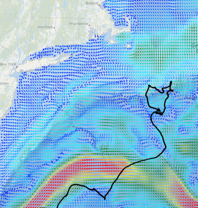 URIGSO's tweet image. The #TMSSeaChallenger has officially been at sea for ONE month! 🥳 ⛵

The #miniboat cruised up the eastern coast of the US since entering the Gulf Stream two weeks ago, and is traveling in a loop right now! @miniboats

➡️What direction will it go next?! buff.ly/3XqsHZc