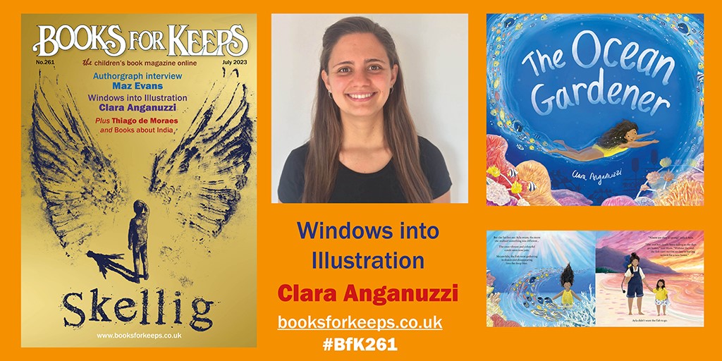 Each issue we invite an illustrator to discuss their approach and technique. In #BFK261, it's Clara Anganuzzi <a href="/LittleTigerUK/">Little Tiger Books</a> #illustration #picturebooks 

Find out more about her work:
booksforkeeps.co.uk/wp-content/upl…