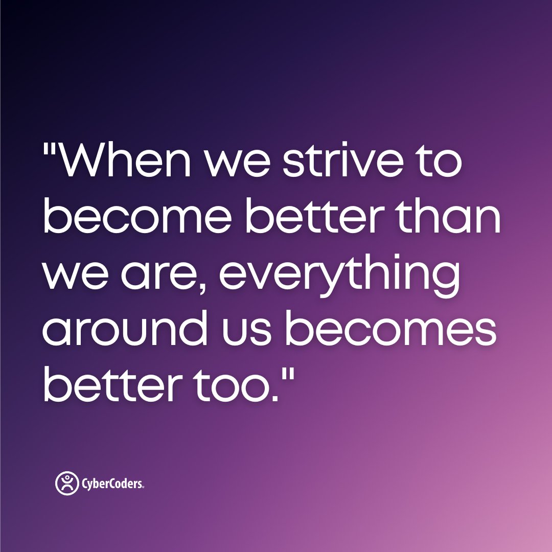 CyberCoders's tweet image. Even the smallest changes can make a big difference.

#mondaymotivation #motivationmonday #cybercoders #quote