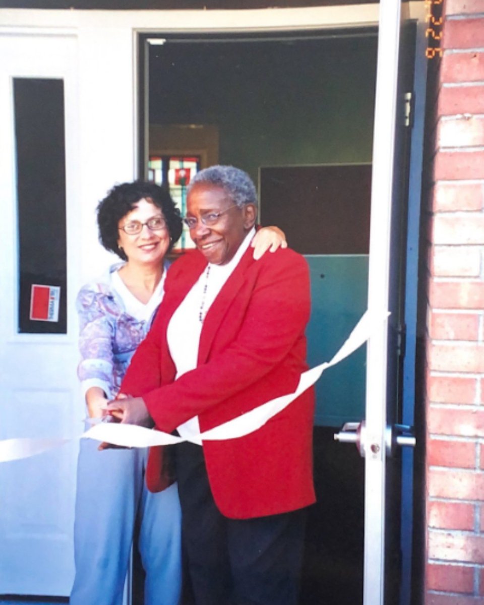 When we rented our previous shelter nearly 40 years ago, we couldn't imagine the progress and number of individuals &amp; families we have been able to support.
Here's a throwback of Shirley Readdean and Carol Merril-Mazurek at the ribbon-cutting ceremony of our former shelter!