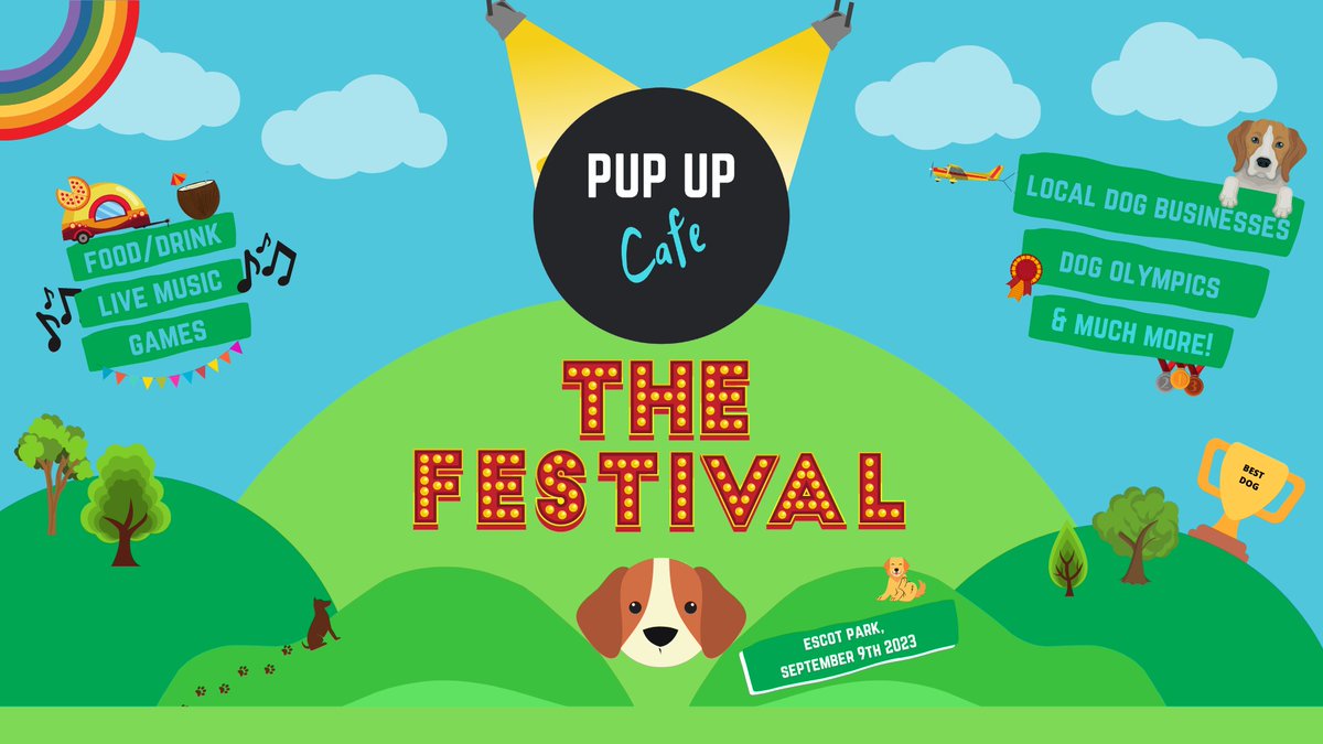 It's #competition time! 🐶 We've teamed up with the @PupUpCafe to offer the chance to win tickets to their first ever doggy festival at Escot Park, on Saturday 9th September! Visit our website to enter: visitexeter.com/inspire-me/com… Competition closes 31st August - good luck!