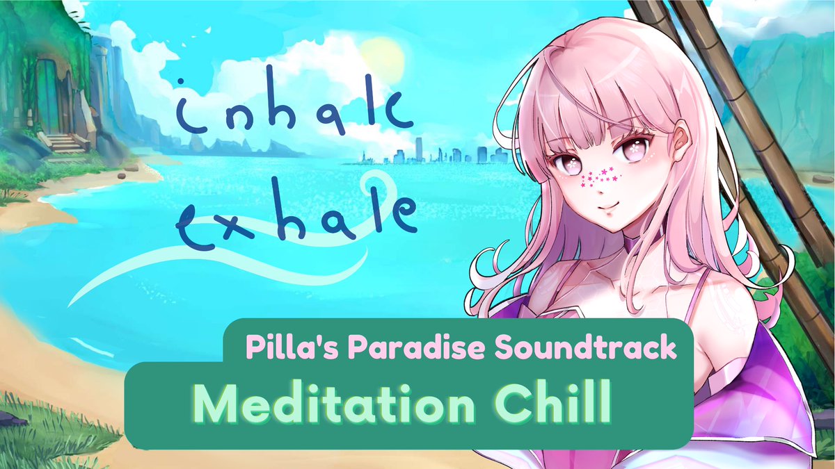 TheJaquiLee's tweet photo. Pilla’s Paradise Soundtrack album out now! 🌸🏝️Do the thumbnails match the song’s vibes? Link in 🧵

My favs are Gamercity Beats and Meditation Chill, hypes me up and calms me down 😎🧘‍♀️ Lmk yours!

🎵@BusyCLMusic @WilliamMusiek 
#otomedev #visualnovel #soundtrack #otomejam https://t.co/OI8cWFycHe