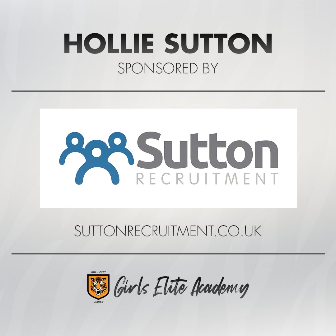 Sponsoring Girls Elite Academy player Hollie Sutton is Sutton Recruitment! ⚽️🐯

Sutton Recruitment specialise in recruiting for Industrial Job Vacancies, Driving &amp; Logistics staff &amp; Commercial office positions

🌐 suttonrecruitment.co.uk

📞 01482 219777

#TigressWay