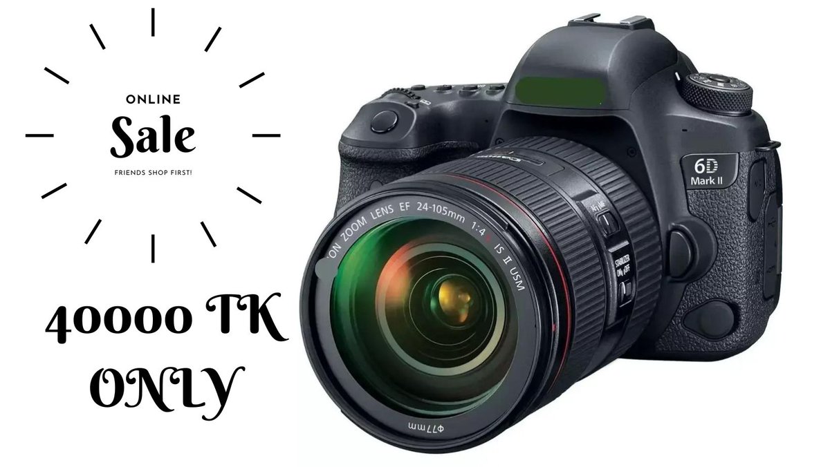 ar7022119's tweet photo. ORDER Ready To Ship 6D Mark II DSLR Camera with EF 24-105mm USM

#camera #tokyocameraclub #cameragear #cameraporn #camerafilm #camerasdeseguranca

Visit Now:
https://t.co/w4sSfOp7To https://t.co/ZoSyWnLQIK