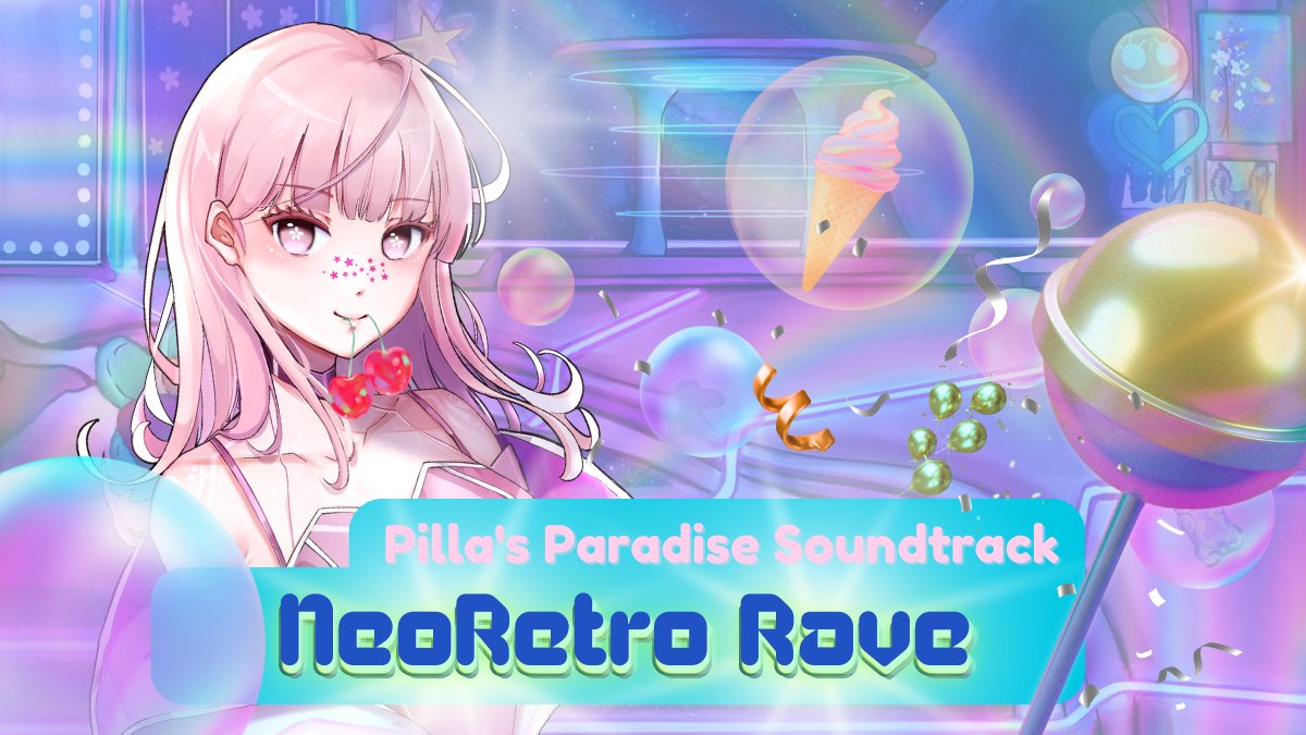 TheJaquiLee's tweet photo. Pilla’s Paradise Soundtrack album out now! 🌸🏝️Do the thumbnails match the song’s vibes? Link in 🧵

My favs are Gamercity Beats and Meditation Chill, hypes me up and calms me down 😎🧘‍♀️ Lmk yours!

🎵@BusyCLMusic @WilliamMusiek 
#otomedev #visualnovel #soundtrack #otomejam https://t.co/OI8cWFycHe