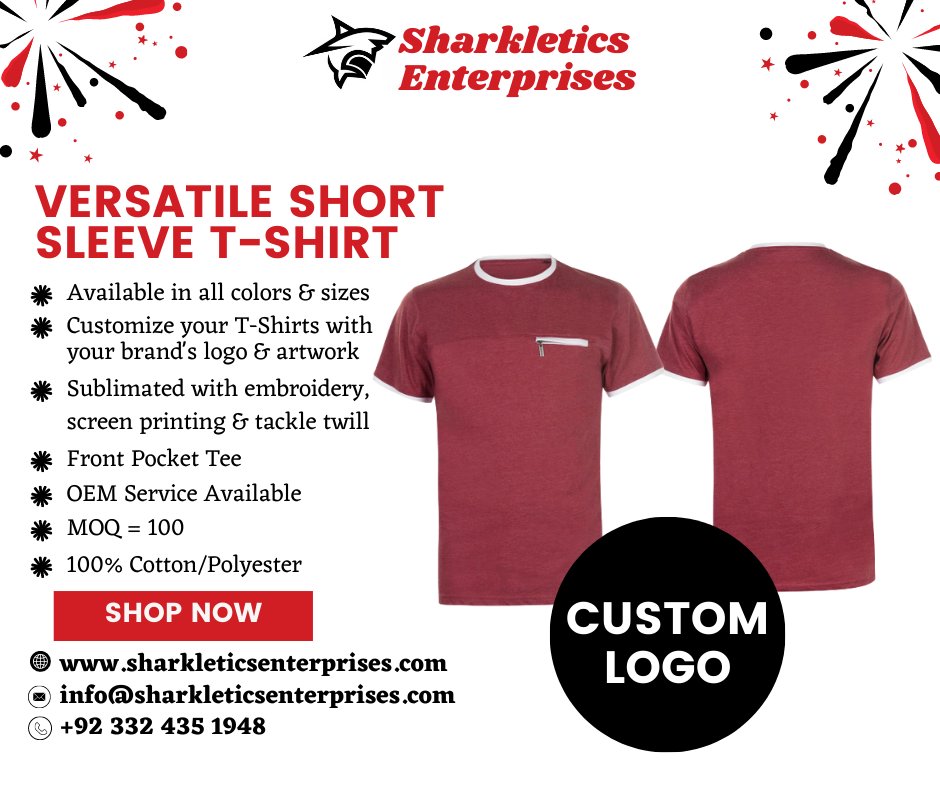 👕 Elevate Your Wardrobe Game! Our Short Sleeve T-Shirts are Crafted with Passion and Shipped Worldwide! 🚀 Embrace Quality and Trendsetting Designs! 💯

sharkleticsenterprises.com

#customtshirts #customapparel #customizedclothing #tshirts #tshirtsshop #manufacturers #wholesale