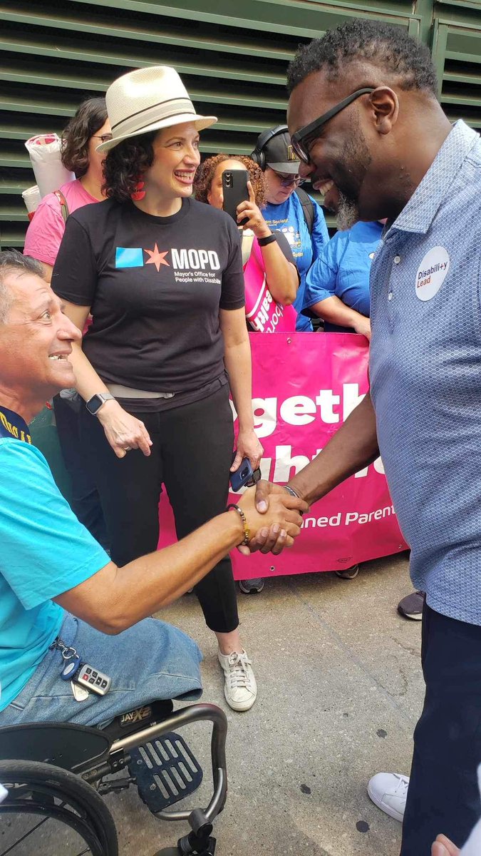 CZografopoulos's tweet photo. Proud Grand Marshal of the 2023 Chicago Disability Pride Parade!  I have been proud to be part of this amazing community for 27 years since my accident. My family &amp; friends have participated in the parade providing food and refreshments. My journey continues!! Just Say Hi!! https://t.co/Gc6UiMPSrV