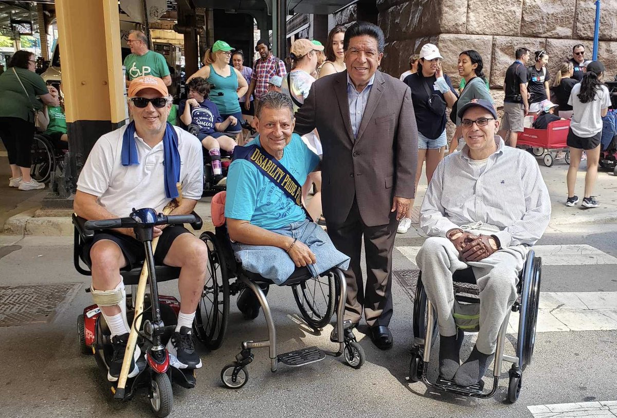 CZografopoulos's tweet photo. Proud Grand Marshal of the 2023 Chicago Disability Pride Parade!  I have been proud to be part of this amazing community for 27 years since my accident. My family &amp; friends have participated in the parade providing food and refreshments. My journey continues!! Just Say Hi!! https://t.co/Gc6UiMPSrV