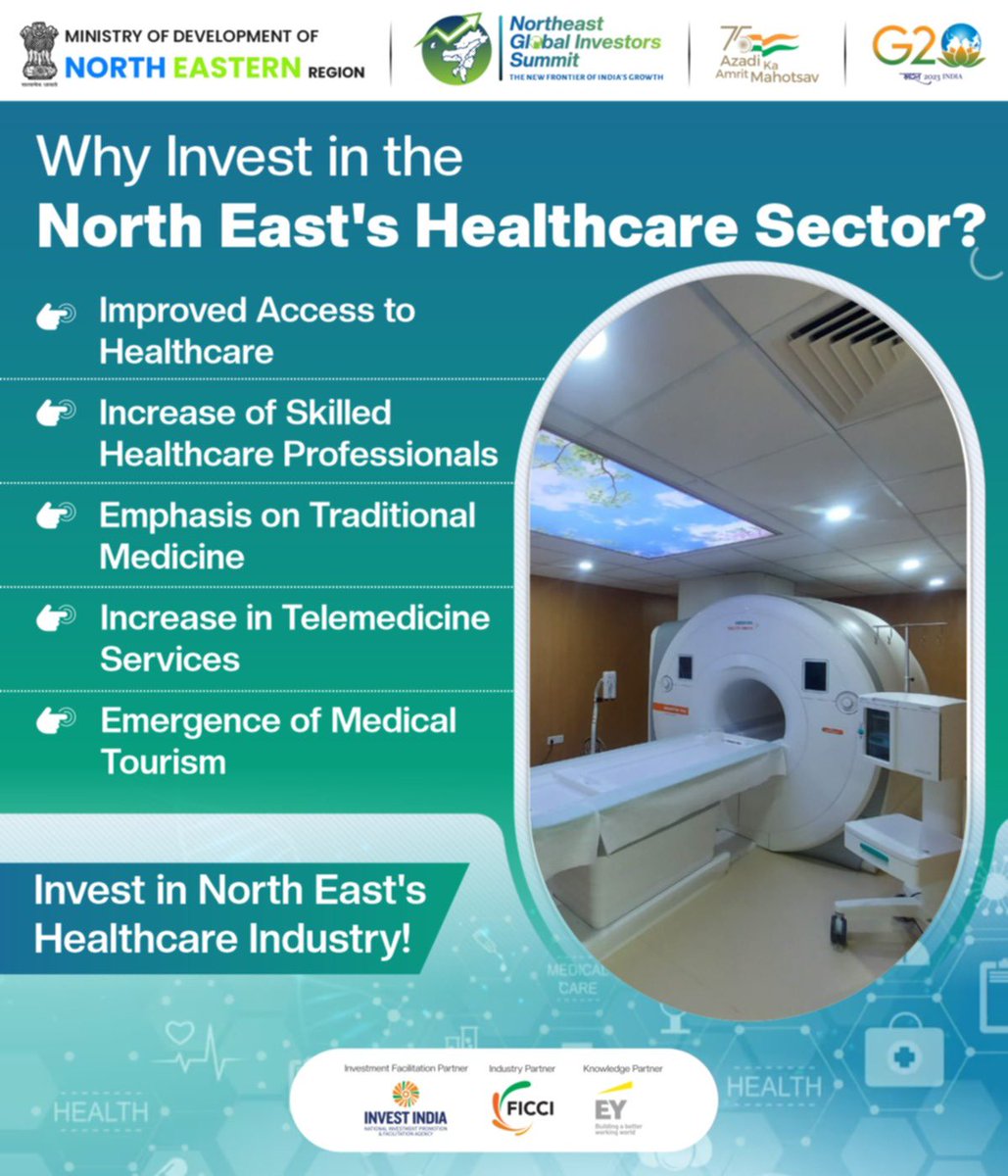 Elevating North East's #HealthcareIndustry to Unprecedented Heights!

Witness the remarkable growth of the North East's #HealthcareSector, with an impressive surge in healthcare facilities and skilled professionals.