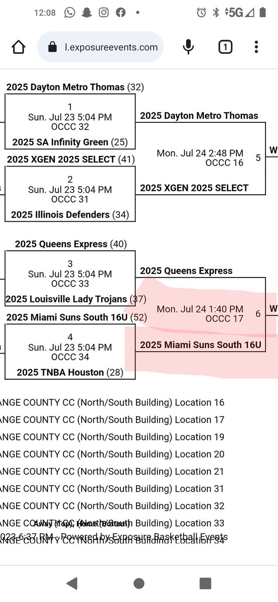 Coaches in Orlando Miami Suns 16u play at 1:40 at court 17 today. 
 <a href="/miamisunssouth/">Miami Suns South</a> <a href="/jaelynmc3/">jaelyn Cardoza</a>  <a href="/Ohio_Basketball/">OhioBasketball.com</a> #NationalChampionshp23
