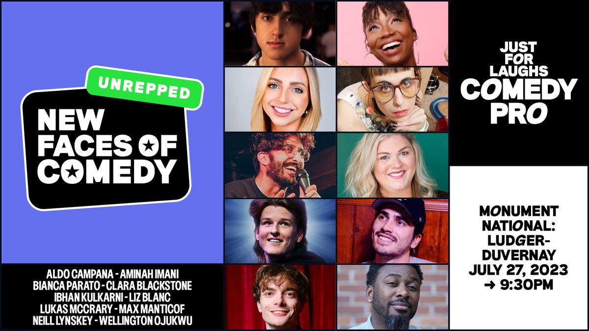 JUST ANNOUNCED‼️ Meet the 2023 New Faces of Comedy, Round 1 👏👏👏 New Faces of Comedy has become the most impactful comedy showcase in the world. Come watch these shows and see these artists before they’re big stars ✨ 🎫montreal.hahaha.com/en