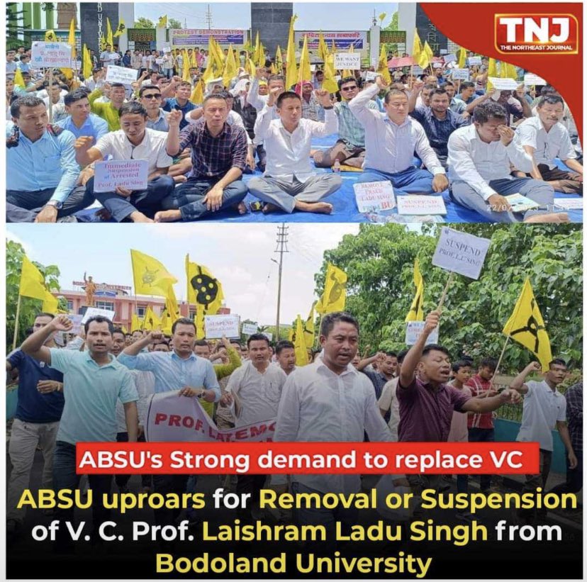 BeingChikim's tweet photo. We thank ABSU and our Bodo Brothers and Sisters for supporting truth in Manipur Ethnic Cleansing against Kuki-Zo tribals by Meitei Militants.

Remove Meitei VC laishram ladu singh from Bodoland University 

#MeiteiRapists #MeiteiMilitants #MeiteiPropagandist #MeiteiTerrorists https://t.co/6nhcJlQGHf