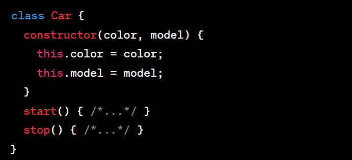 vaibzde's tweet image. In JavaScript, we use the class syntax to create objects. A class is like a blueprint for creating objects with specific properties and methods. #JavaScriptClasses (4/8)