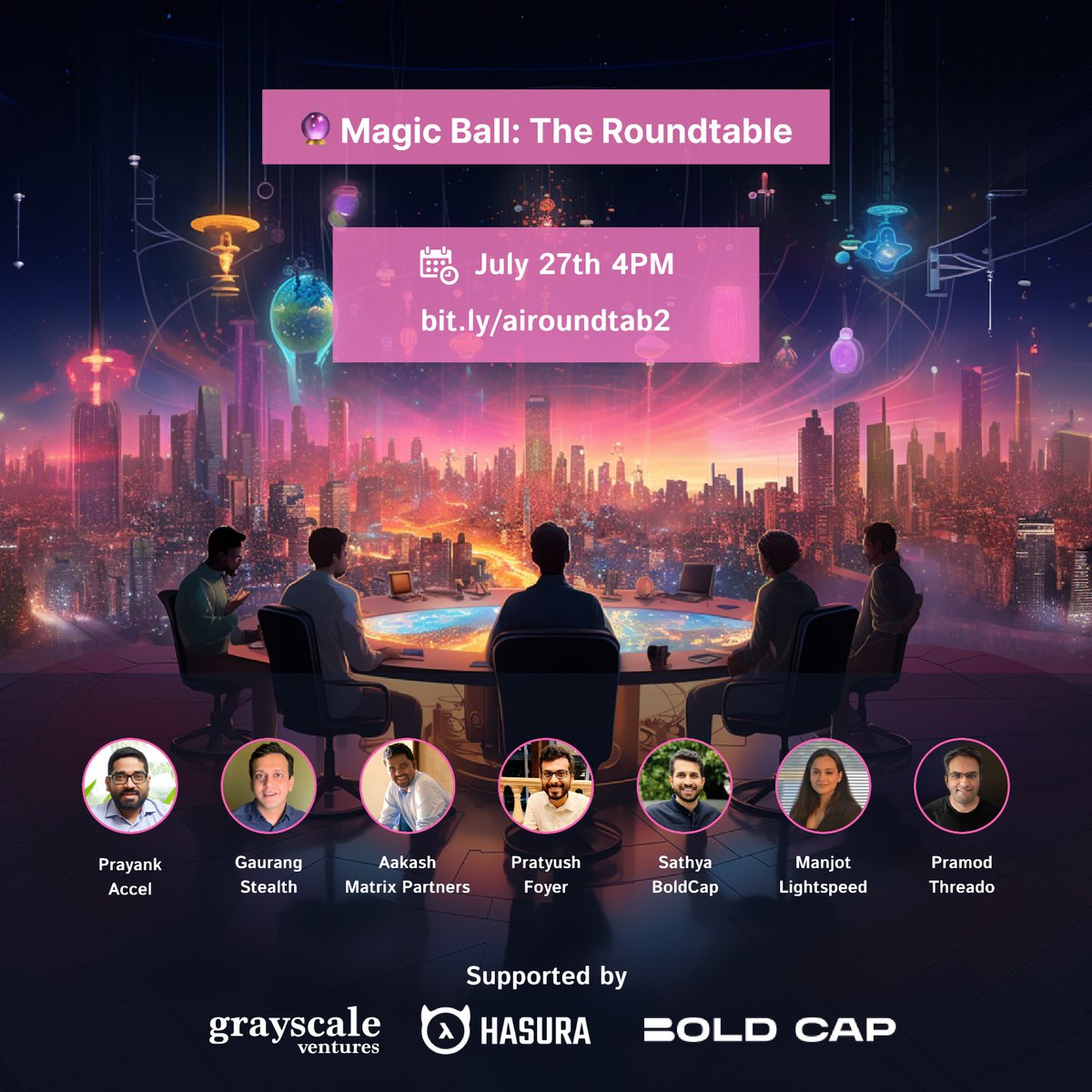 Organizing a Roundtable in Bangalore for builders and operators in the Gen AI community along with <a href="/aditikothari_/">Aditi Kothari</a> this Thursday👋

Join us for a discussion on 'India's GTM leverage while building Gen AI products for the world.'

🔗 lu.ma/dn7zqvru