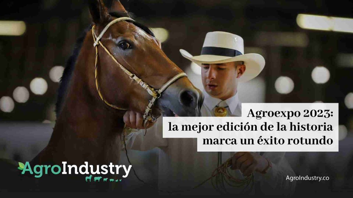 AgroIndustryMag's tweet photo. 🌾🎉#Agroexpo2023 con cerca de 600 expositores y negocios por más de $2 millones de dólares, se consolida como el evento líder del agro. ¡Una oportunidad única para el campo! 🐄🚜 #Agroexpo #SectorAgroindustrial #ÉxitoRotundo

https://t.co/CHp3GtPP0X https://t.co/baBRFG9rj3