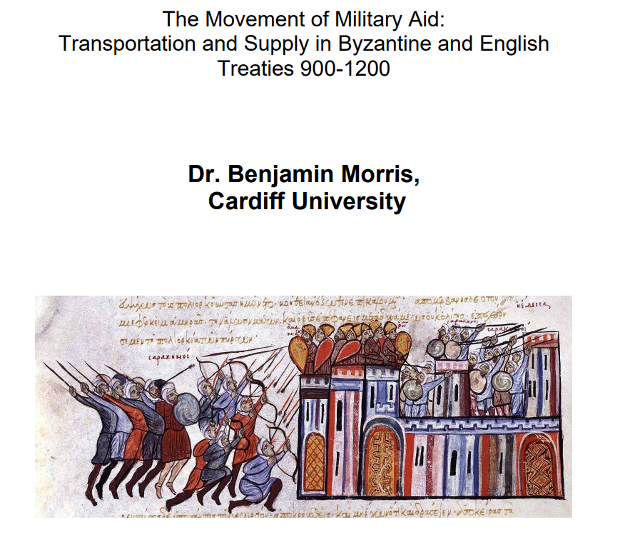 Delighted to share that my debut publication, 'The Movement of Military Aid: Transportation and Supply in Byzantine and English Treaties 900-1200', published with <a href="/StJohnsGate/">Museum of the Order of St John</a>, is now available!

Find it here: 

academia.edu/104888608/The_…