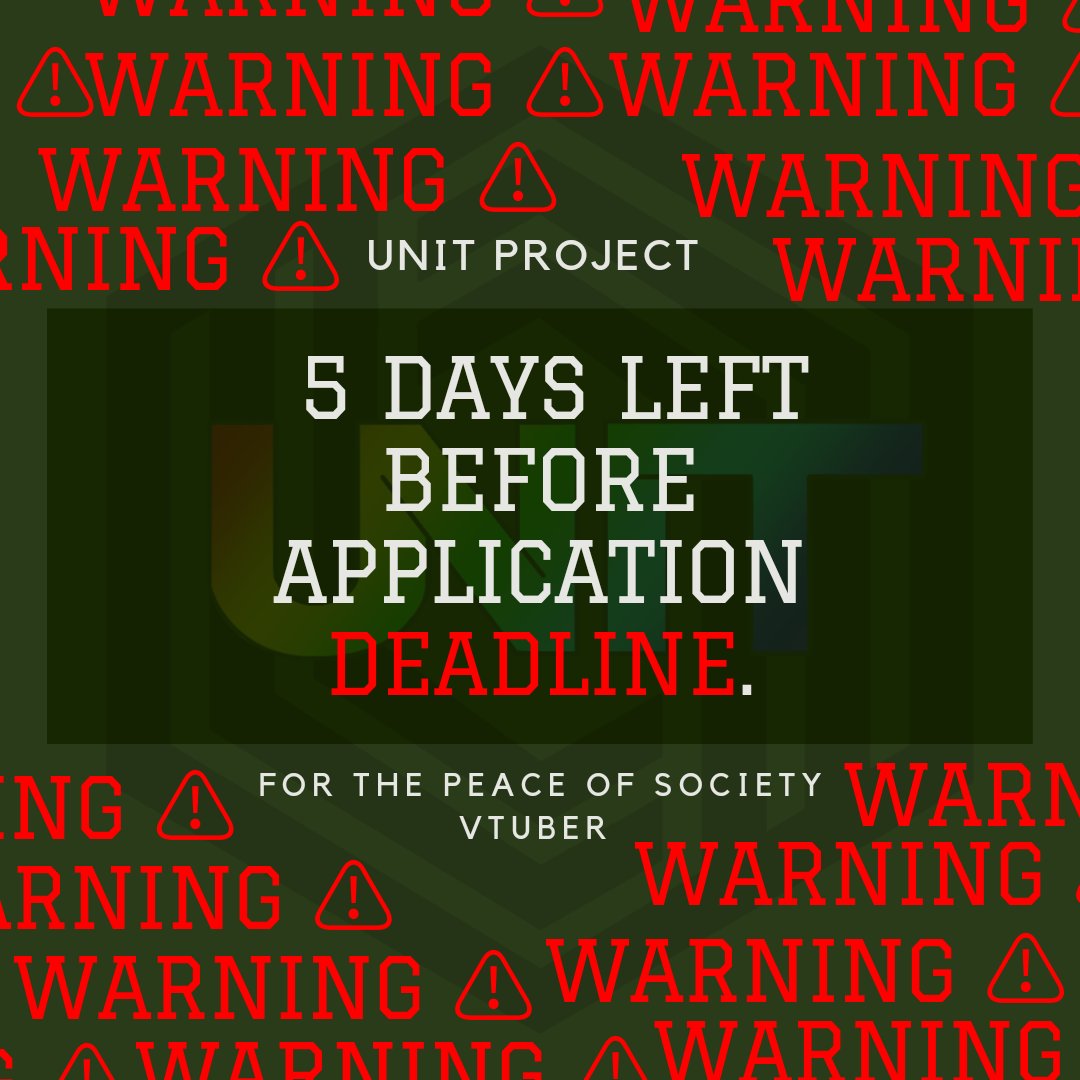 UnitProject1's tweet photo. ⚠️คำเตือน : เหลือเวลา 5 วันสุดท้ายก่อนถึงวันสิ้นสุดการรับสมัคร

🗓️ เปิดรับสมัครผู้ทดสอบตั้งแต่วันนี้ - 30 ก.ค. 2566
ได้ทางช่องทางนี้ : https://t.co/QmYMPSsewy

#VtuberTH #VtuberAudtion #UnitProject #วีทูปเบอร์ https://t.co/9H3Hi7GMUM