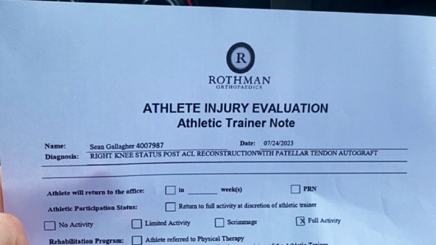 Sgallagher_22's tweet photo. fully cleared 🙏🏻 https://t.co/V1xrI2FqPd