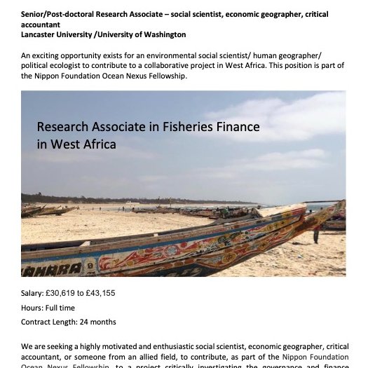 Christina Hicks (@christinachicks) on Twitter photo The second, picks up on this work to examine the policy and governance strategies that can best support these regions & is co-funded by <a href="/ocean_nexus/">Ocean Nexus</a> (deadline 11th August).
hr-jobs.lancs.ac.uk/Vacancy.aspx?r… The second, picks up on this work to examine the policy and governance strategies that can best support these regions & is co-funded by <a href="/ocean_nexus/">Ocean Nexus</a> (deadline 11th August).
hr-jobs.lancs.ac.uk/Vacancy.aspx?r…