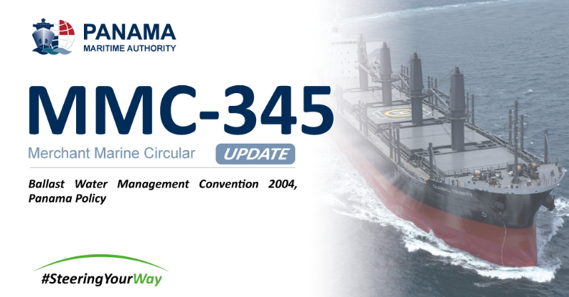 ShipPanama's tweet photo. Ballast Water Management Convention 2004, Panama Policy.

#SteeringYourWay