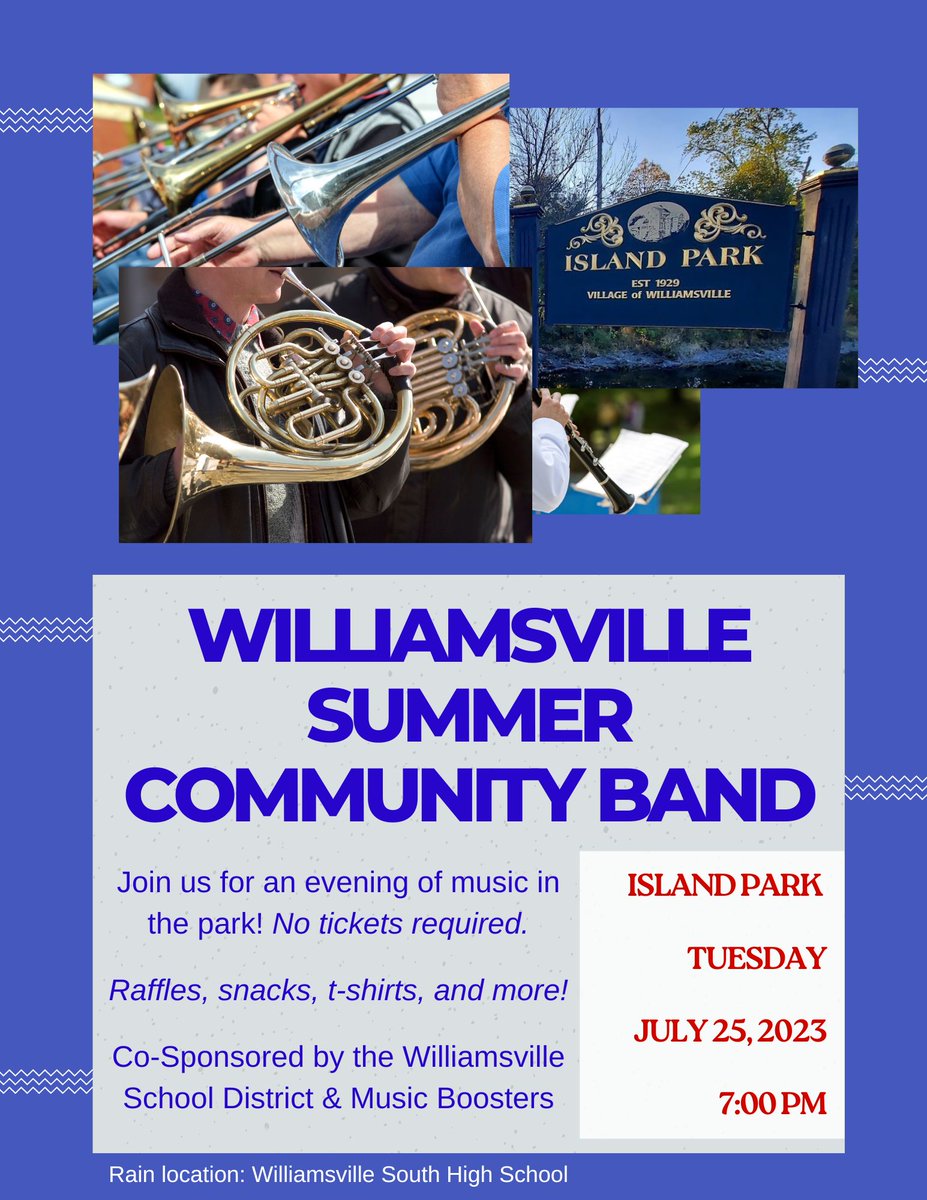 Join us tomorrow night at Island Park! <a href="/WCSD_K12/">Williamsville CSD</a>