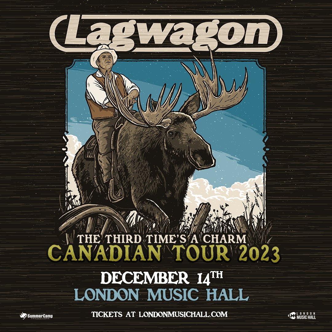 🚨JUST ANNOUNCED🚨
SoCal punk rock icons <a href="/lagwagon/">Lagwagon</a> return to <a href="/londonmusichall/">London Music Hall</a> on December 14th, when the Third Time's A Charm Canadian Tour comes to #LdnOnt - with special guests to be announced

🎟️ Tickets are on sale NOW at ticketweb.ca/event/lagwagon…