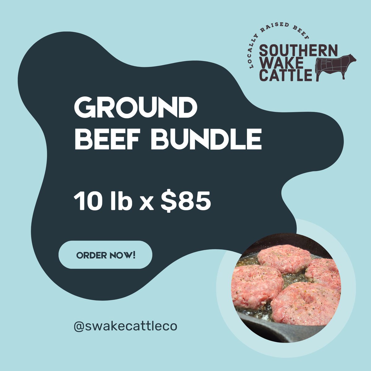 swakecattleco's tweet image. GROUND BEEF BUNDLES ARE BACK!

#swakecattleco #localfarm #fuquayvarina