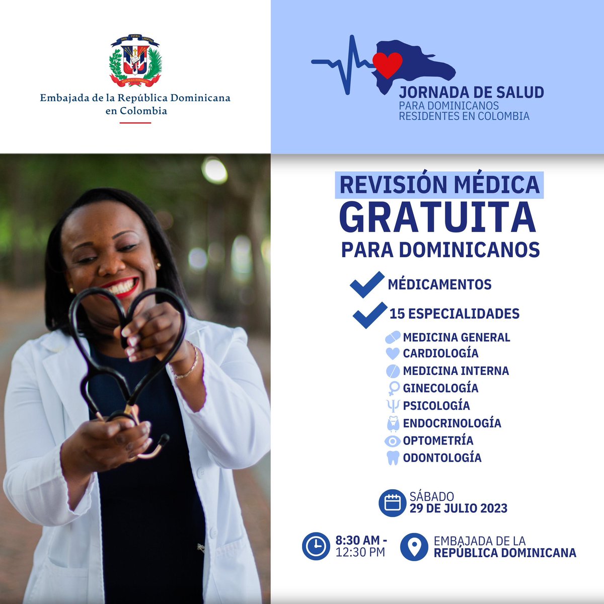 Embajada de la República Dominicana en Colombia tweet media