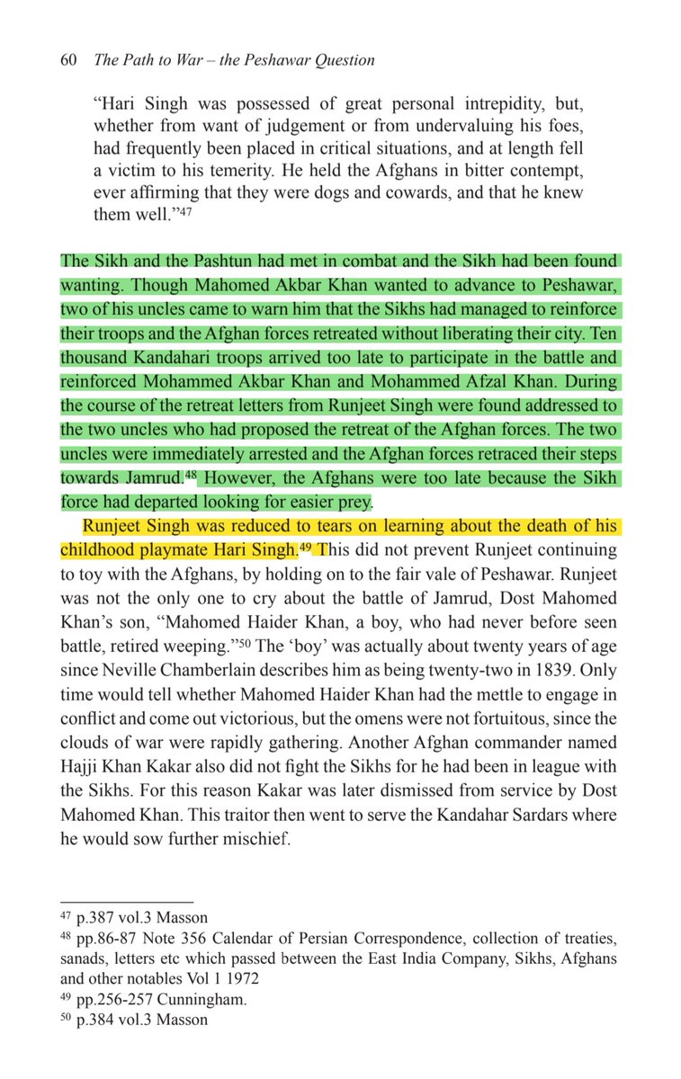 AseelSuri's tweet photo. Ranjit Singh cried days and days after Hari Singh was killed by Akbar Khan. Ranjit Singh's childhood friend was killed by 18-year-old Akbar Khan gayreatest sikh warrior be like

#sikh
#Akbar_khan https://t.co/47sdZVERFv