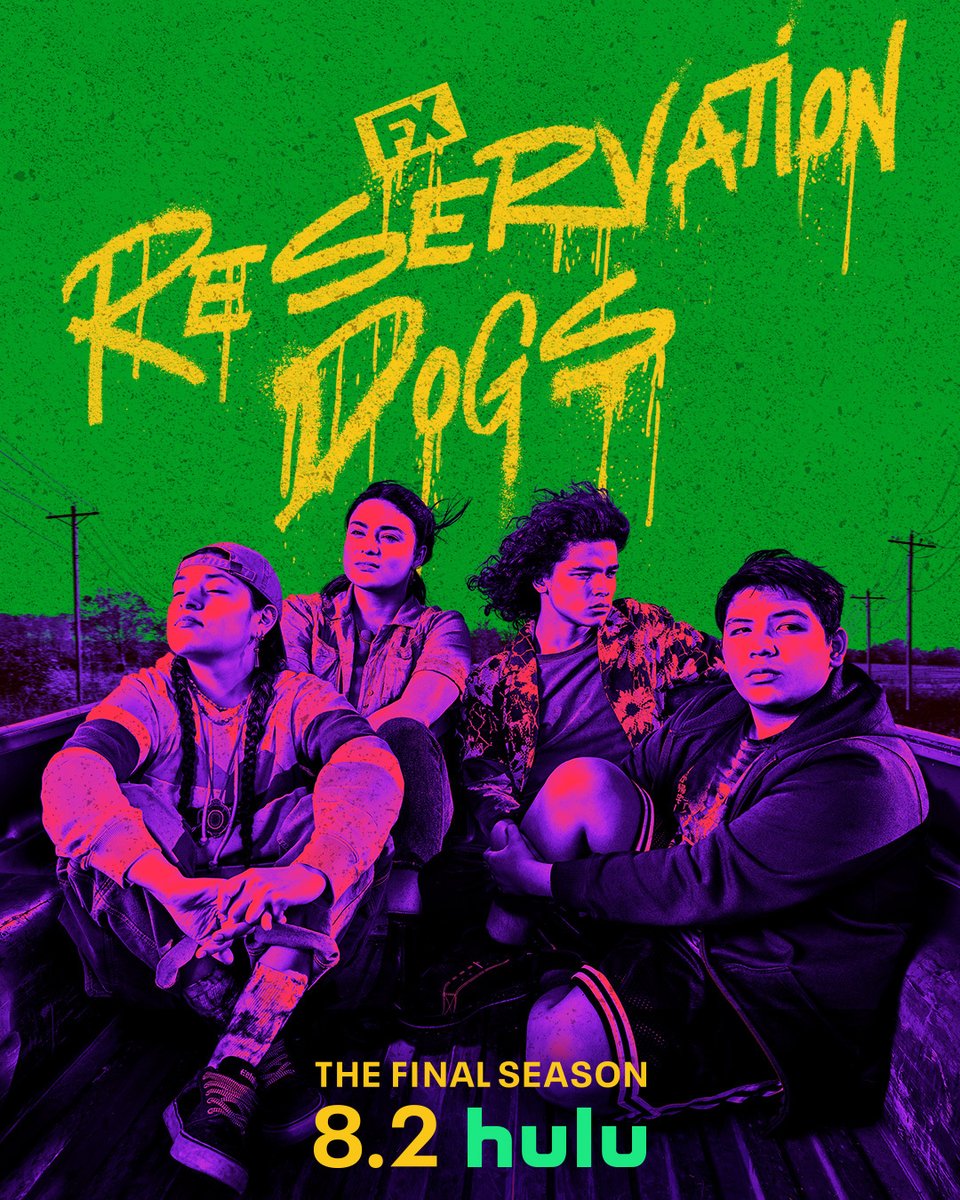 Rez Dogs for life. The Final Season of FX’s #ReservationDogs streams 8.2. Only on Hulu.