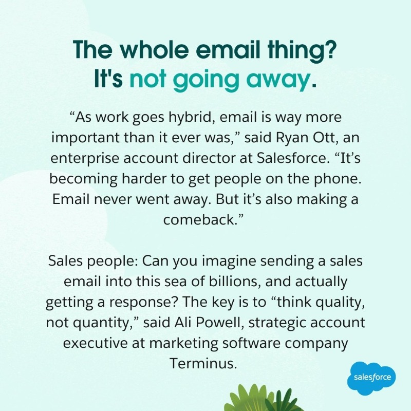 SalesCloud's tweet photo. Selling has always been about cutting through the noise.