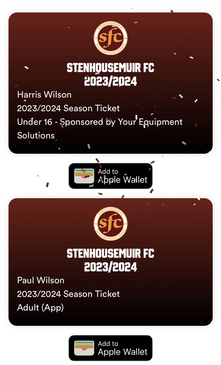 pdw_13's tweet photo. Season ticket renewed for this season and a first @StenhousemuirFC season ticket for Harris 🇱🇻 https://t.co/fl0Jdihin4
