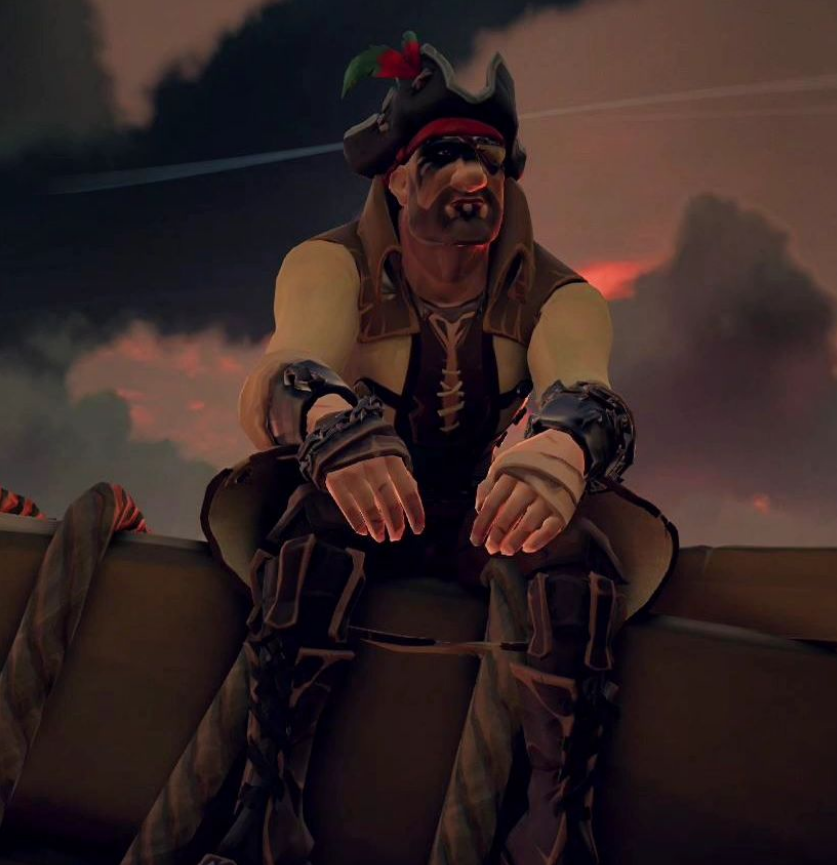 CtrlAltF8_ttv's tweet photo. Deep in thought as the sun sets. We set sail at nightfall for Melee Island! The Ebon Hawk is fully stocked with provisions for the voyage ahead.
#SeaOfThieves #BeMorePirate #SOT #RareLtd #MonkeyIsland #TallTales #YoHoYoHo #aPiratesLifeForMe https://t.co/ici4BLPKf9