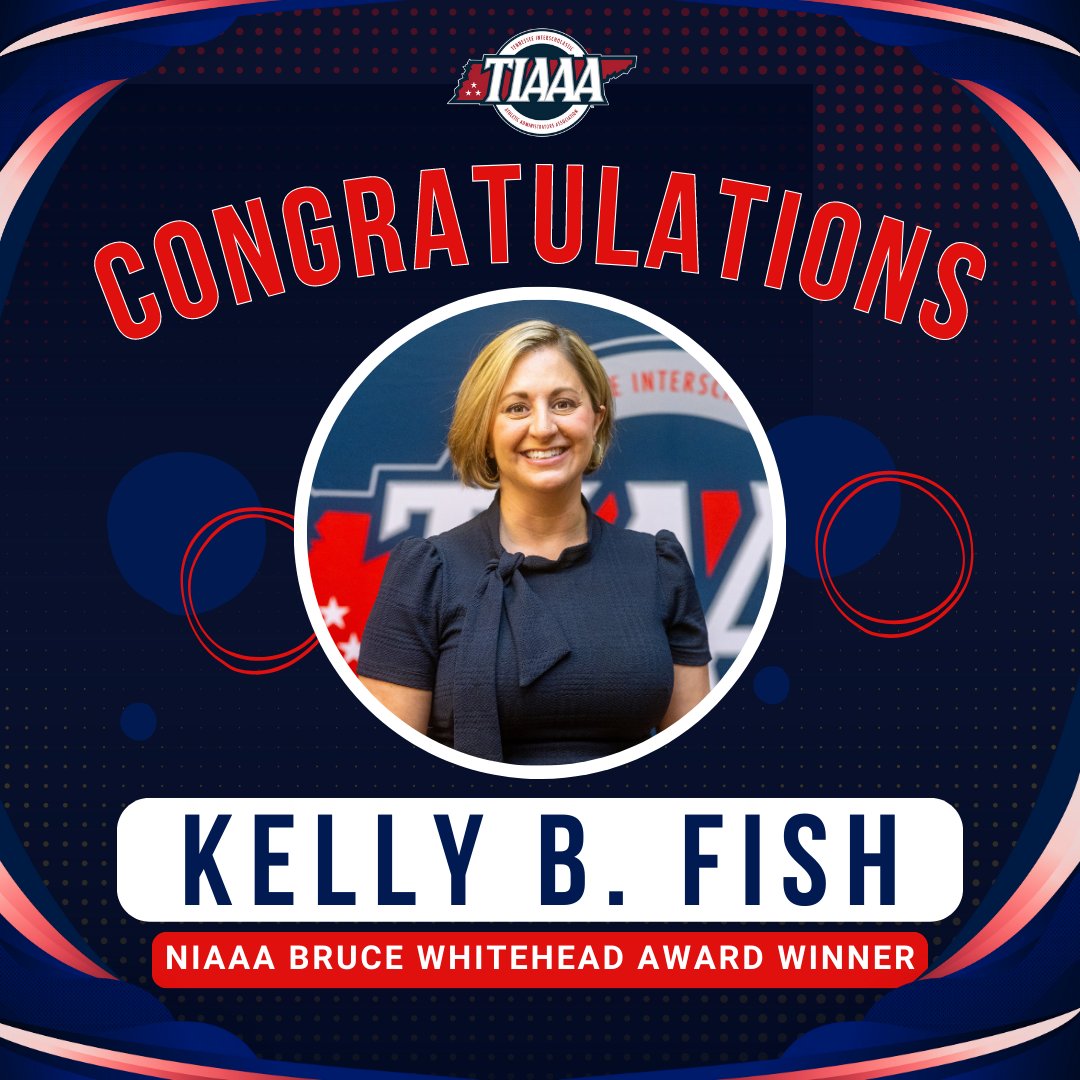 TIAAA_Ad's tweet image. The TIAAA is pleased to announce that current TIAAA President, Kelly B. Fish from Currey Ingram Academy, will receive the Bruce Whitehead NIAAA Distinguished Service Award at the National Athletic Directors Conference in December. Congratulations to Kelly!!