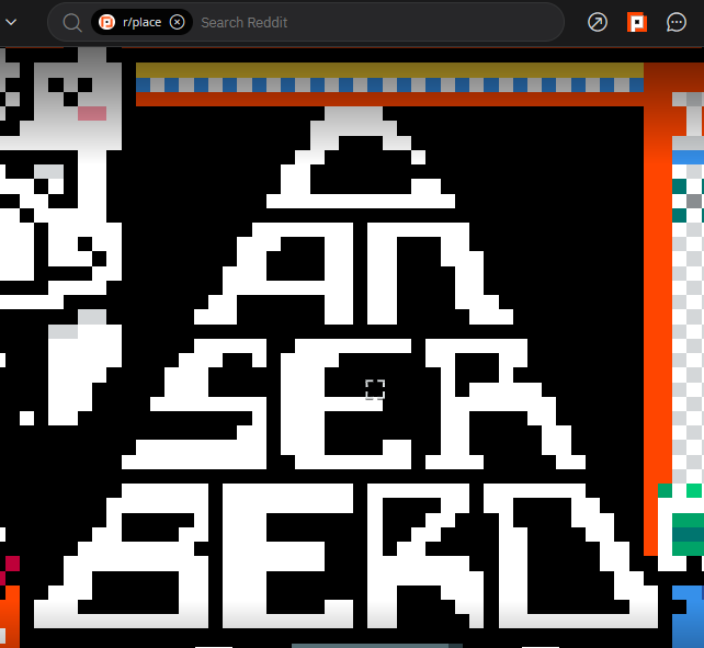 VenezuelanRap's tweet photo. HICIMOS EL LOGO DE CANSERBERO EN LA GUERRA DE PIXELES.
Gracias a la comunidad
#RedditVzla #Reddit #PixelWar2023 #Vzla #24Jul El 24 #VenezuelanRap #LatinRap #RapCriollo #RapVenezolano #Rap #Venezolano #Venezuela #Vzla #RapLatino #Latin #HipHop #Rap #Criollo #Latino #TwitterX Elon https://t.co/otFnWsNjvr