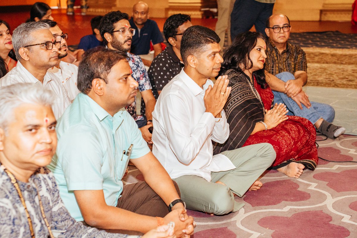 IPR_Odisha's tweet photo. An Odisha delegation in the USA today laid the foundation for a grand Jagannath temple in the Silicon Valley. A delegation from Odisha led by E & IT Minister Sri Tushar Kanti Behera is in the USA to join the Odia diaspora in their endeavour to strengthen the socio-economic and cultural ties between the USA and Odisha.

@DC_Odisha Smt Anu Garg, 5T Secretary Sri VK Pandian, E & IT Dept Principal Secretary Sri Manoj Mishra attended the program.

The Odisha delegation visiting Silicon Valley, USA was invited to the Sri Jagannath Temple in Silicon Valley and they offered prayers. Later the delegation went to a new site where the foundation was laid for a new, grand Sri Jagannath Temple Complex and Cultural Centre on a sprawling 9-acre land.

The complex and the cultural centre  will help the Odia diaspora connect stronger with Odisha. To mark the occasion, the Minister and senior officers planted trees in the new site. 
The delegation offered all help to make the temple project a success. #5T