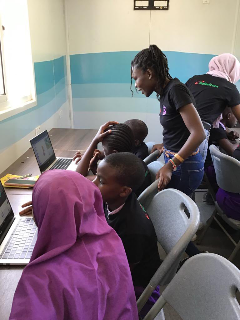 SafaricomPLC's tweet image. Led by @TimaAli7 and @DianahOgeto, they trained students from Kengeleni Primary School, Kongowea Primary School, SOS Children’s Villages and Pentrose Primary School on the fundamental programming concepts in a fun and interactive manner.

#SafaricomWIT #KidsInTech #technology…