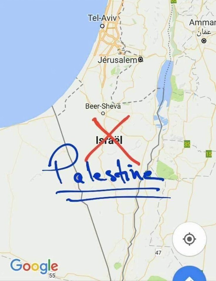 RT @LailaPalestini1: Hey Google, it’s Palestine not Isr**el! https://t.co/3laRdNSK2z