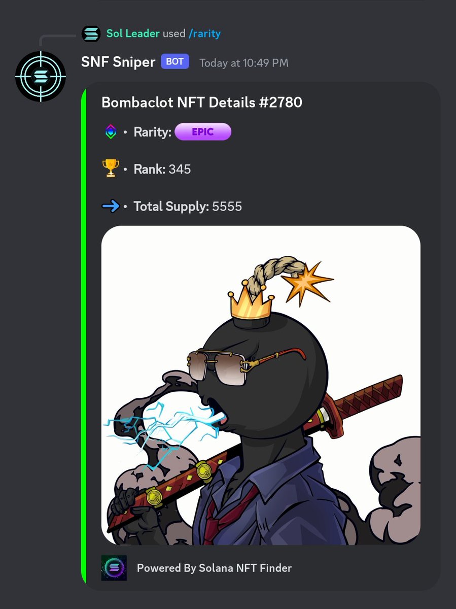 mhknft's tweet image. Solana &amp;amp; Polygon both NFTs rarity checker bot added on @SolNftFinder server🔥

Thanks again @_0xrk