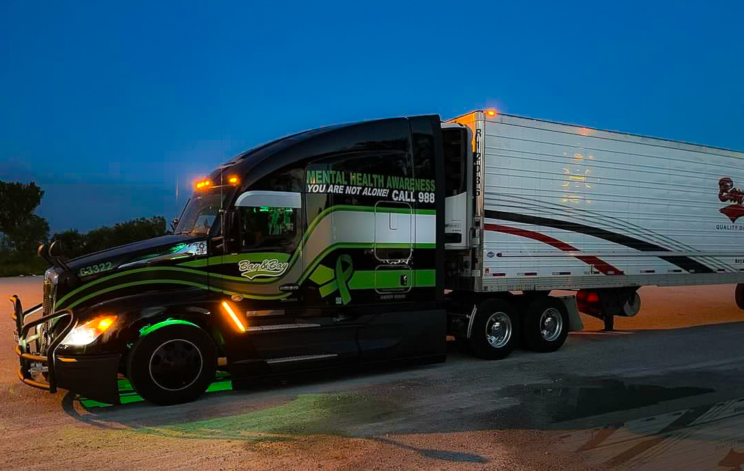 Nurturing mental health on and off the road! 🚚💙  We know the unique mental health challenges truck drivers face on the road and the importance of self-care while on their journeys.🎗️💙 Together, we can create a supportive environment that prioritizes mental health for all. 🌎