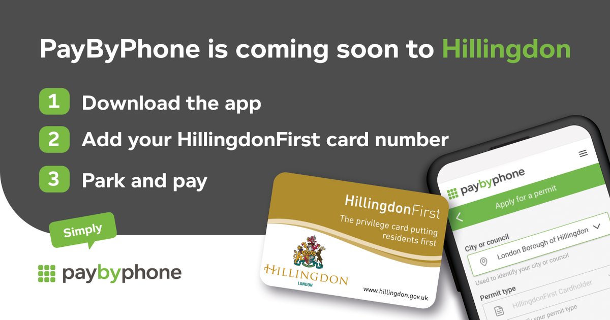 PaybyPhone is our new, convenient way to pay for parking using your mobile device, or online. It's flexible and you don't need to buy and display a ticket. 

@PayByPhone_UK goes live boroughwide on 31 July. Download the app and register now.

Find out more buff.ly/3KaXL9W