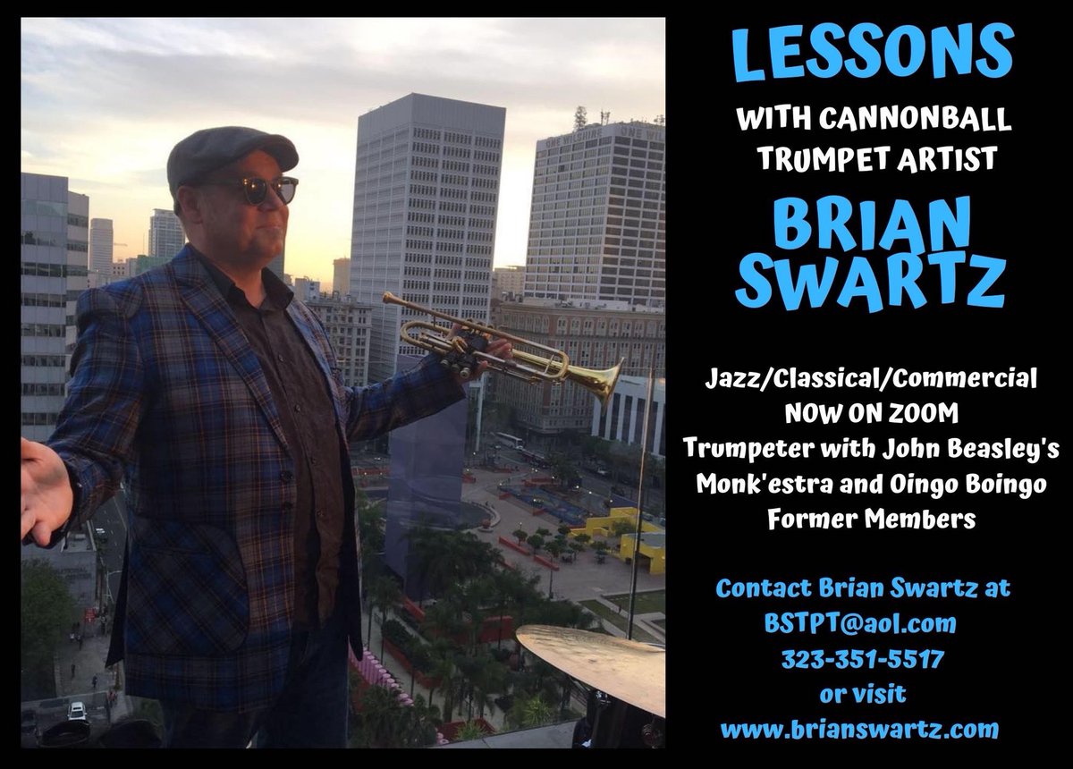 NOW ACCEPTING STUDENTS WORLDWIDE! 
All levels and all styles. Whether a comeback player or just trying to reach that next level, you can benefit from my 45+ years of playing the trumpet. Call, text or email for rates and availability.
☮️❤️🎺
#trumpetlessons
#trumpetteacher