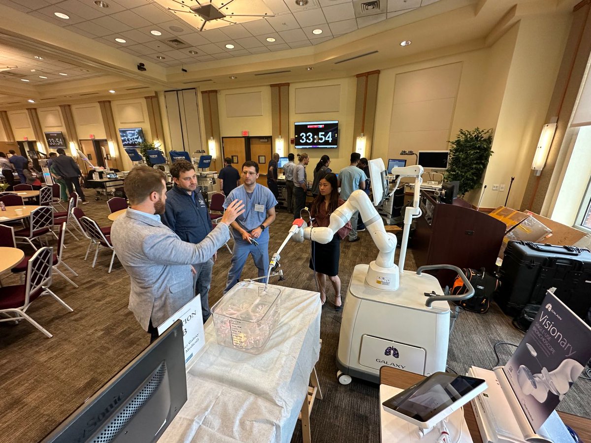 NoahMedical's tweet photo. Thank you @AAB_IP for hosting their 11th Annual Fellows Boot Camp. Many experienced the Galaxy System @UMMC. Built to overcome CT to body divergence, The Galaxy System is the next generation in robotic bronchoscopy. https://t.co/7hLaITC4WK #NoahMedical #WeListened #AABIP https://t.co/IjejHPkgEg