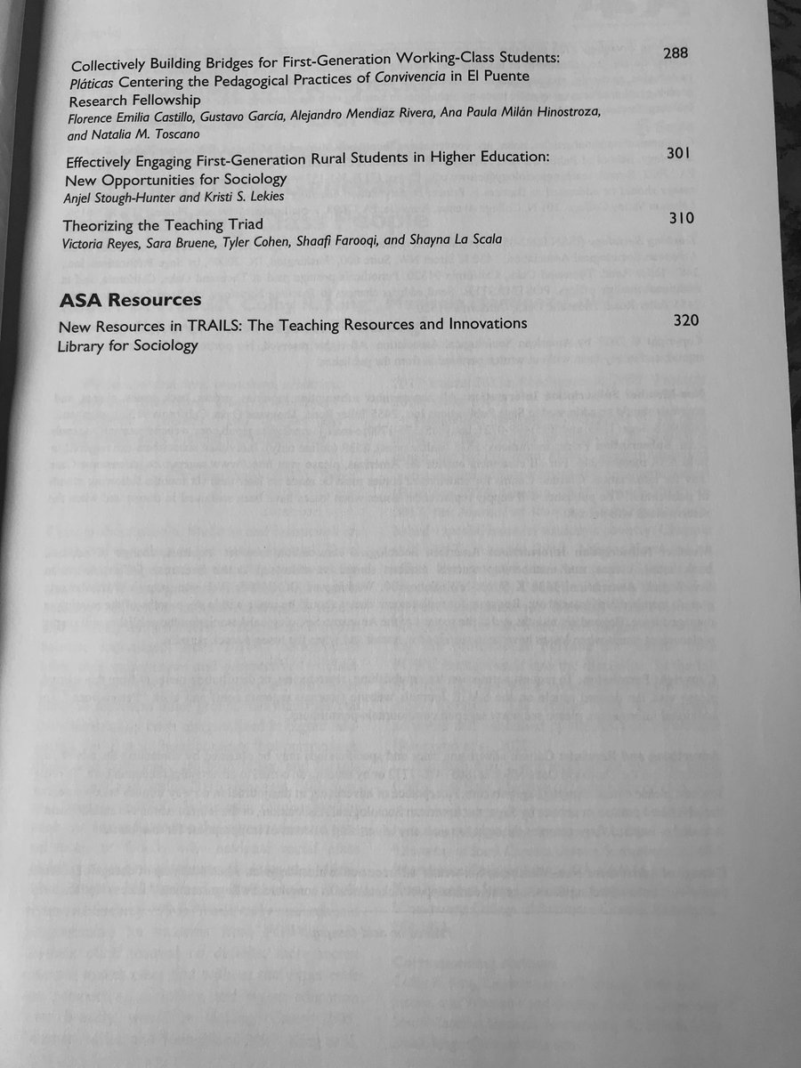 The print edition of our special issue A Class of Our Own: Teaching Sociology By, For, and About First- generation and Working-class People has arrived! Did you get yours? 

Consider adding ‘read a few pieces’ to your end of summer reading list! 

@fgwc_sociology #HigherEducation
