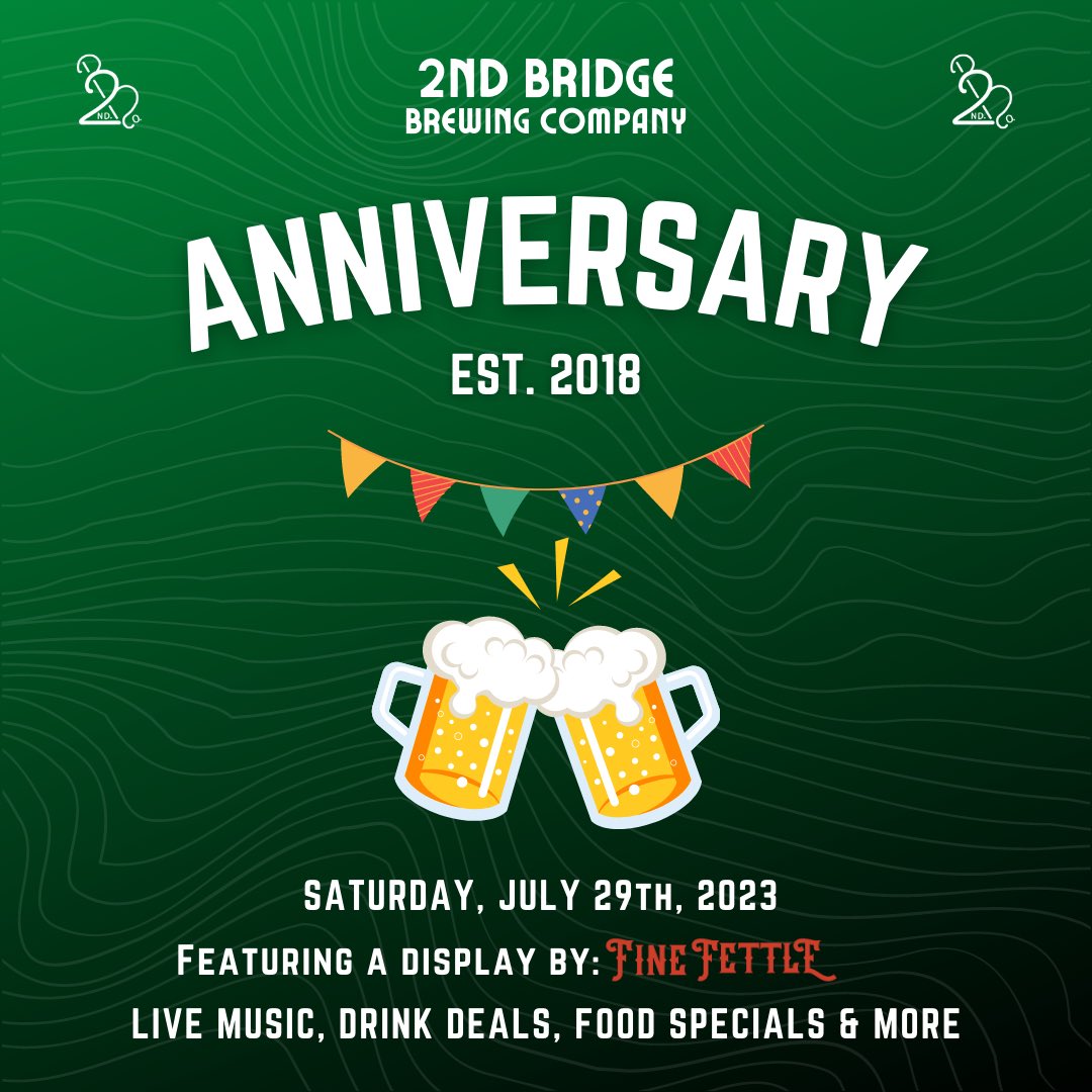 2nd Bridge Brewing Co. (@2ndbridgebrewco) on Twitter photo 