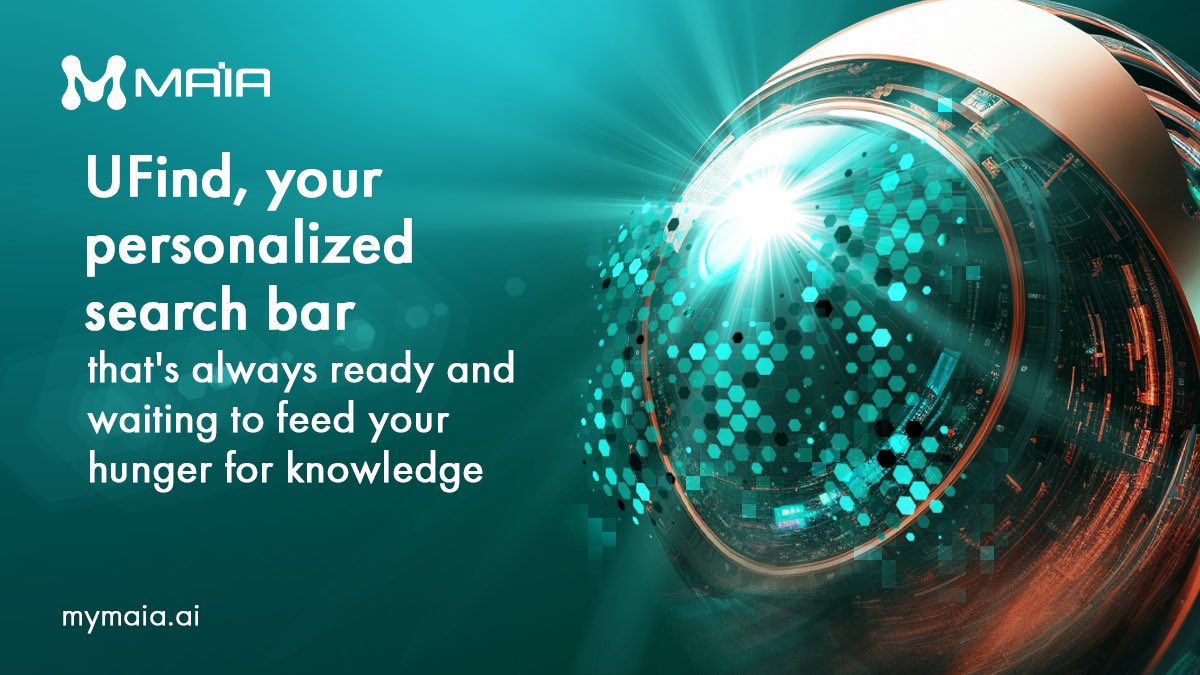 maialifecopilot's tweet photo. What is UFind?

Feel the rush of discovery with UFind! Your personalized search bar that's always ready and waiting to feed your hunger for knowledge.

🔗 Join our waitlist to get early access MAIA - https://t.co/YZIWSH0leO
#UFind #AugmentedWebSearch #MAIA https://t.co/Zk5fXc9STb