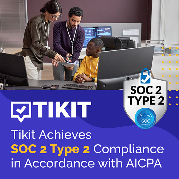 TikitByCireson's tweet photo. We are excited to announce that we’ve received our #SOC2 Type 2 attestation report with the help of @DrataHQ, validating our policies &amp; controls meet the requirements to protect customer data at the highest degree. #Compliance #AICPA #MonitoredByDrata https://t.co/s3f1uIXCy7 https://t.co/bBOLLNdOZU